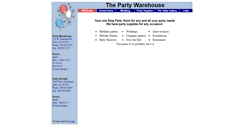 Desktop Screenshot of partywarehouse.com