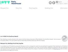 Tablet Screenshot of partywarehouse.co.nz